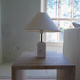 Mid-century solid marble table lamp Bergbom Sweden 1960s