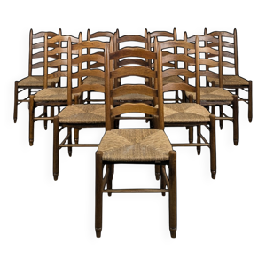 Série de 10 chaises