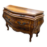 Curved Provençal chest of drawers Louis XV style walnut