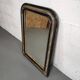 Mirror Louis-Philippe black wood and silver carved
