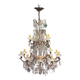 Antique XXL bronze chandelier 15 candles