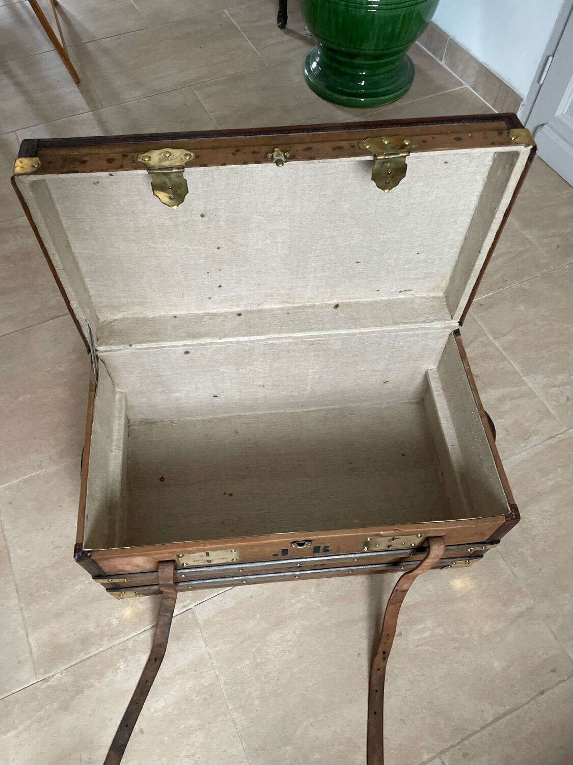 Travel trunk late nineteenth century