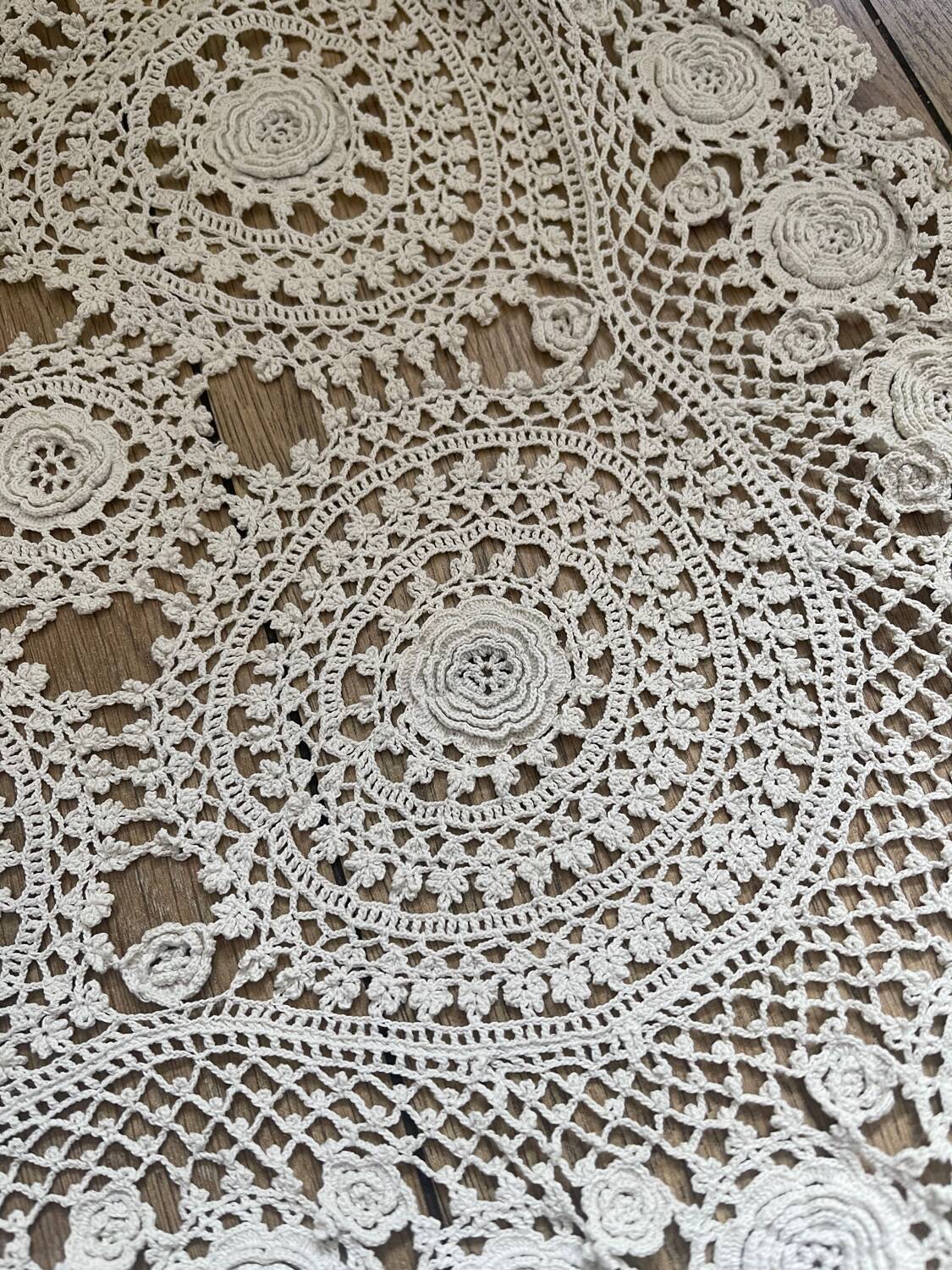 Crochet bedspread