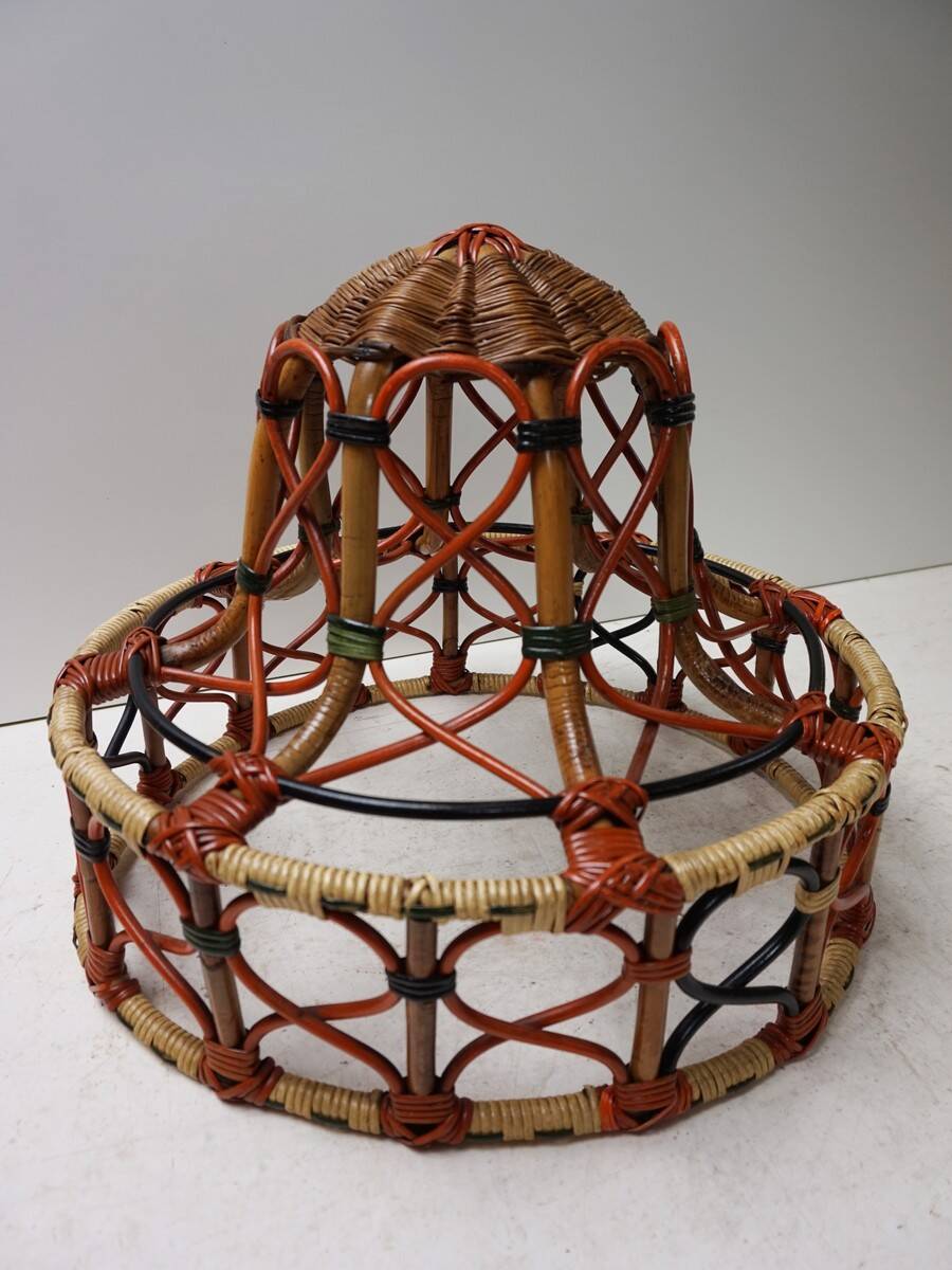 Rattan Wicker Floor lamp, around 1900