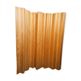 Paravent enroulable en hêtre massif