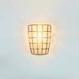 Applique murale en verre de style mid-century moderne de Limburg, Allemagne, années 1970.