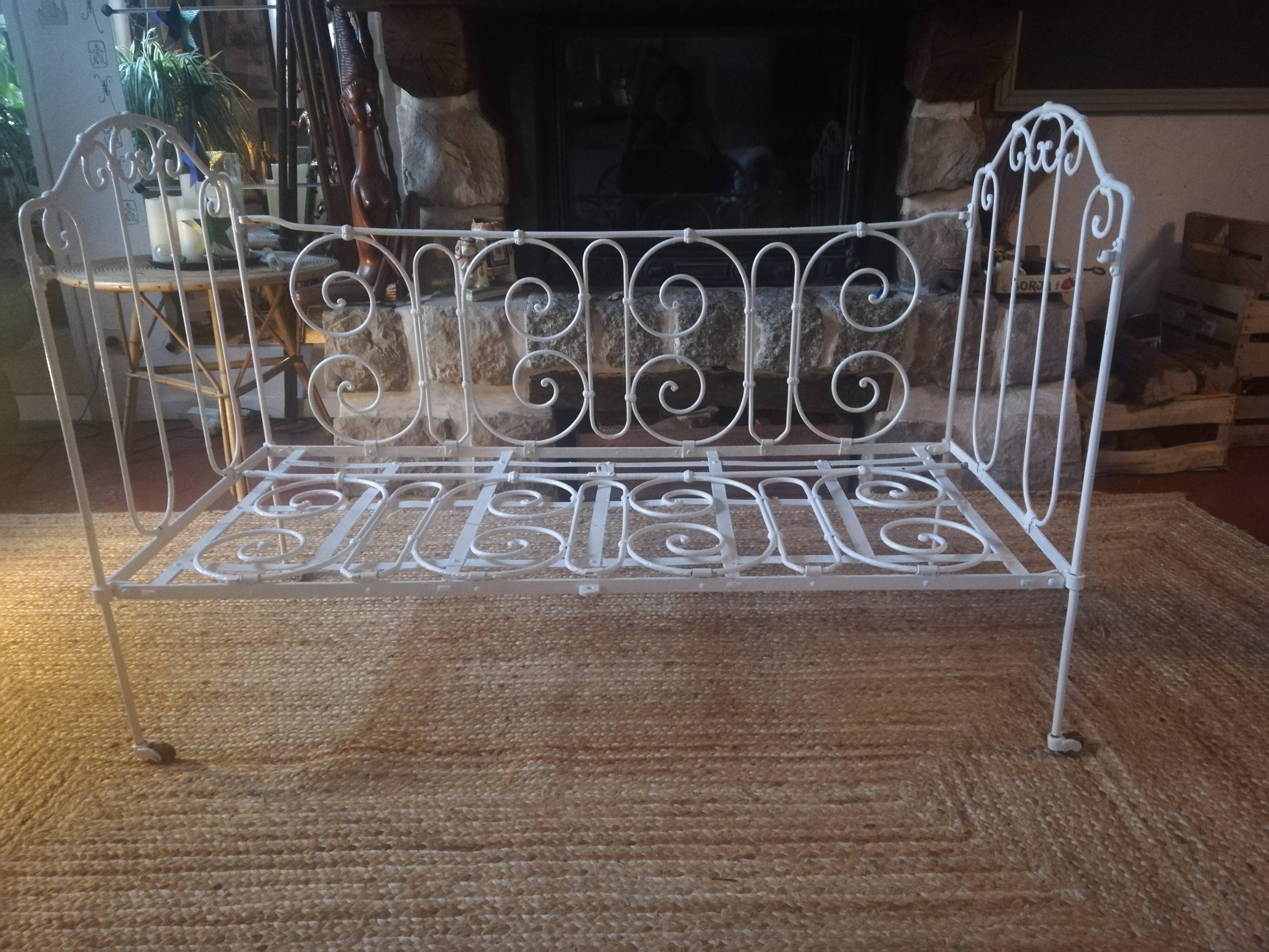 Wrought iron bed
