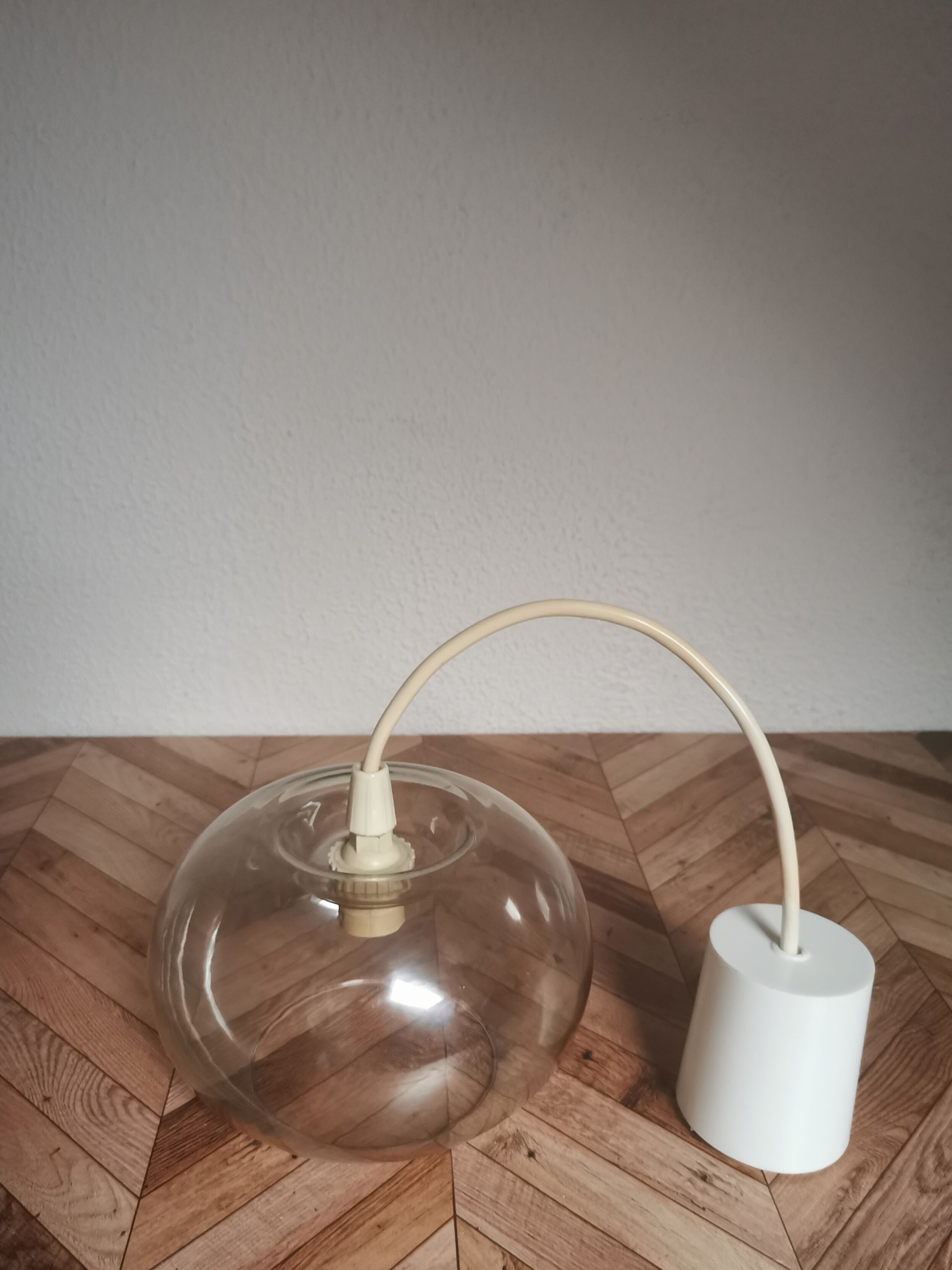 Vintage glass globe hanging