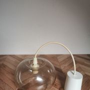 Suspension vintage globe en verre