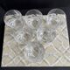 6 Lalique France Artois whisky glasses in a box