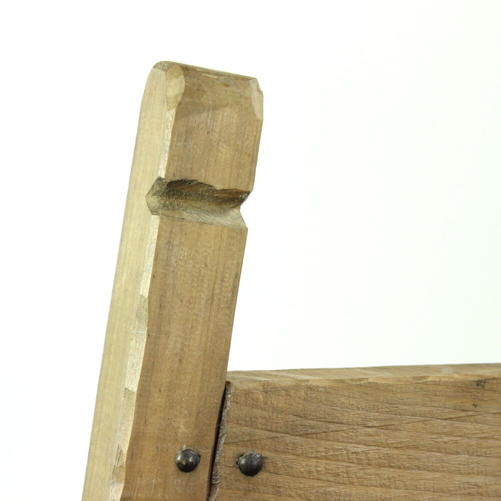 Tabourets de barre de cru en bois et cuir, Tchécoslovaquie années 1950