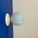 Vintage Art Deco globe wall light in blue opaline.