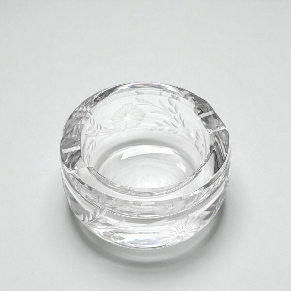 Cendrier en cristal gravé de Saint-Louis édition du 225ᵉ anniversaire, 1992