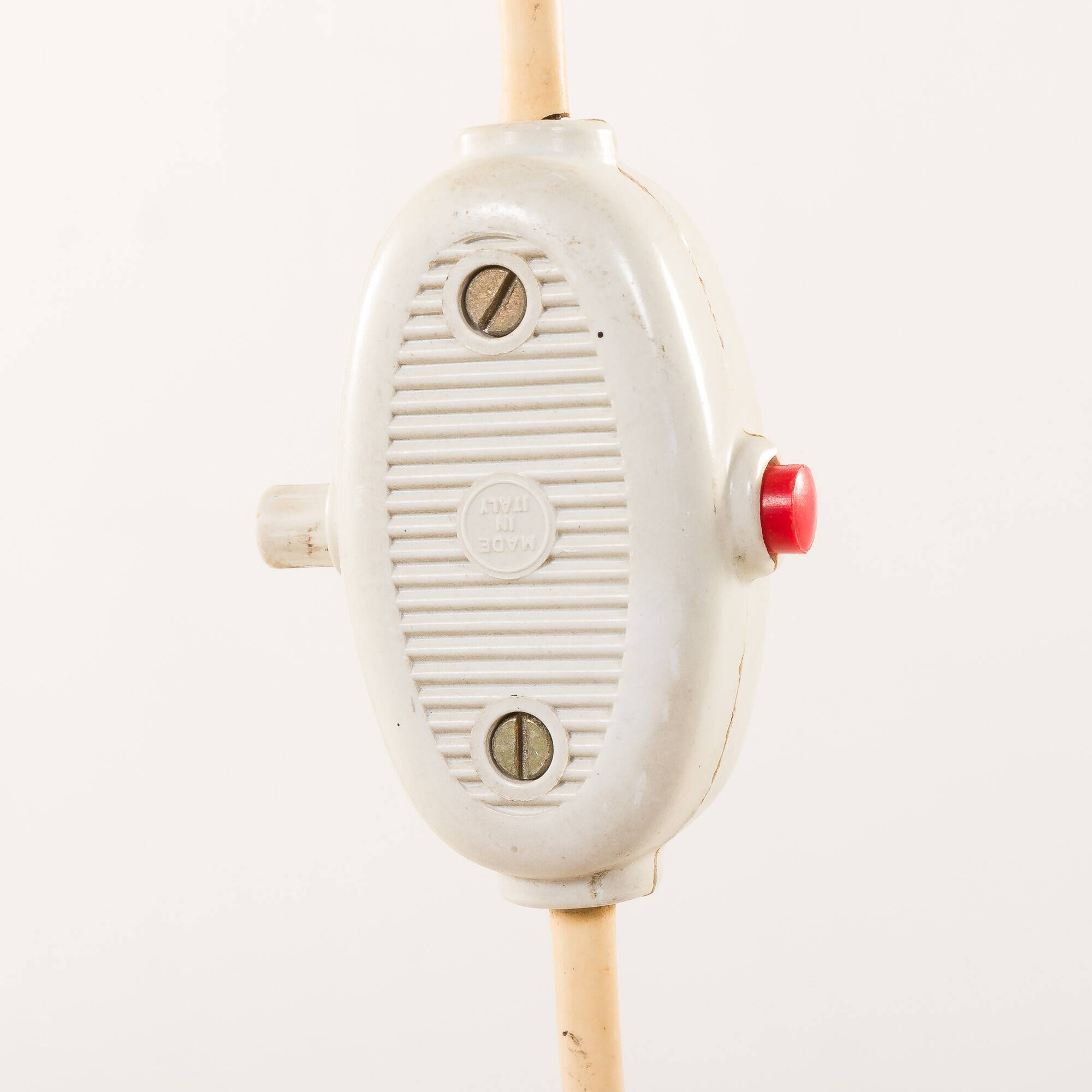 Italian mid-century floor lamp with a newspaper rack in Stilnovo style, 1960s