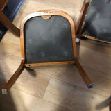 Série 6 chaises vintages baumann modem 14 sled