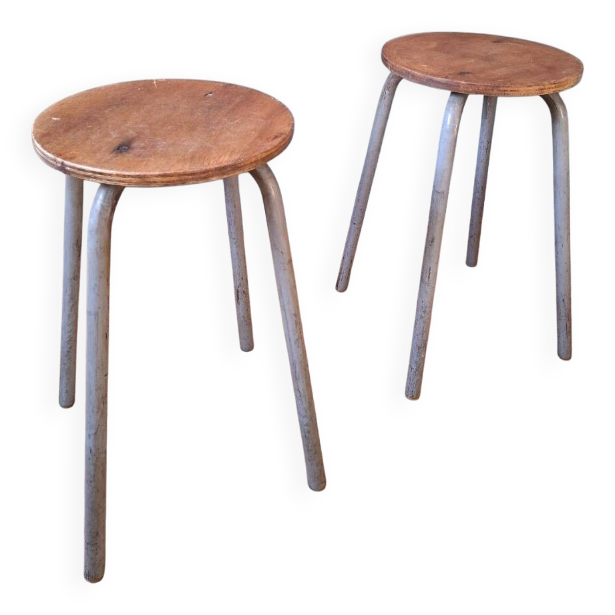 Pair of industrial stools