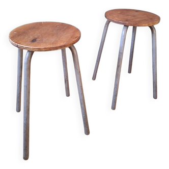 Pair of industrial stools