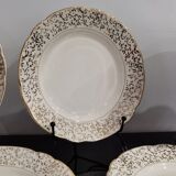 White and golden dessert plates Villeroy and Boch