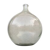 60L white blown glass demijohn