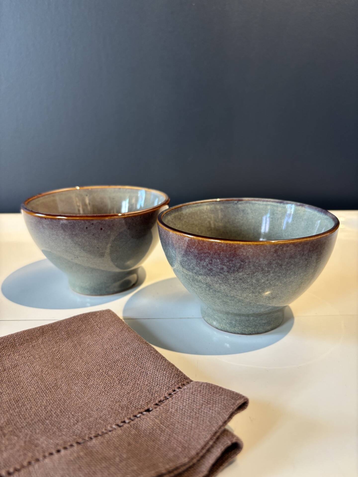 Glazed stoneware bowls