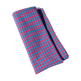 Napkin in blue & red gingham pattern