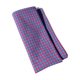 Serviette en bleu &rouge motif gingham