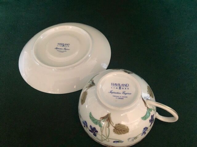 2-cup set, Limoges Porcelain, Havilland