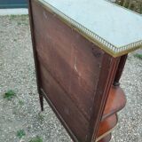 Antique Louis XVI style chest of drawers with marble top