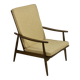 Fauteuil scandinave 1960 accoudoirs incurvés. Réf Cesaria