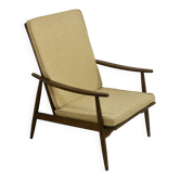 Scandinavian armchair 1960 curved armrests. Ref Cesaria
