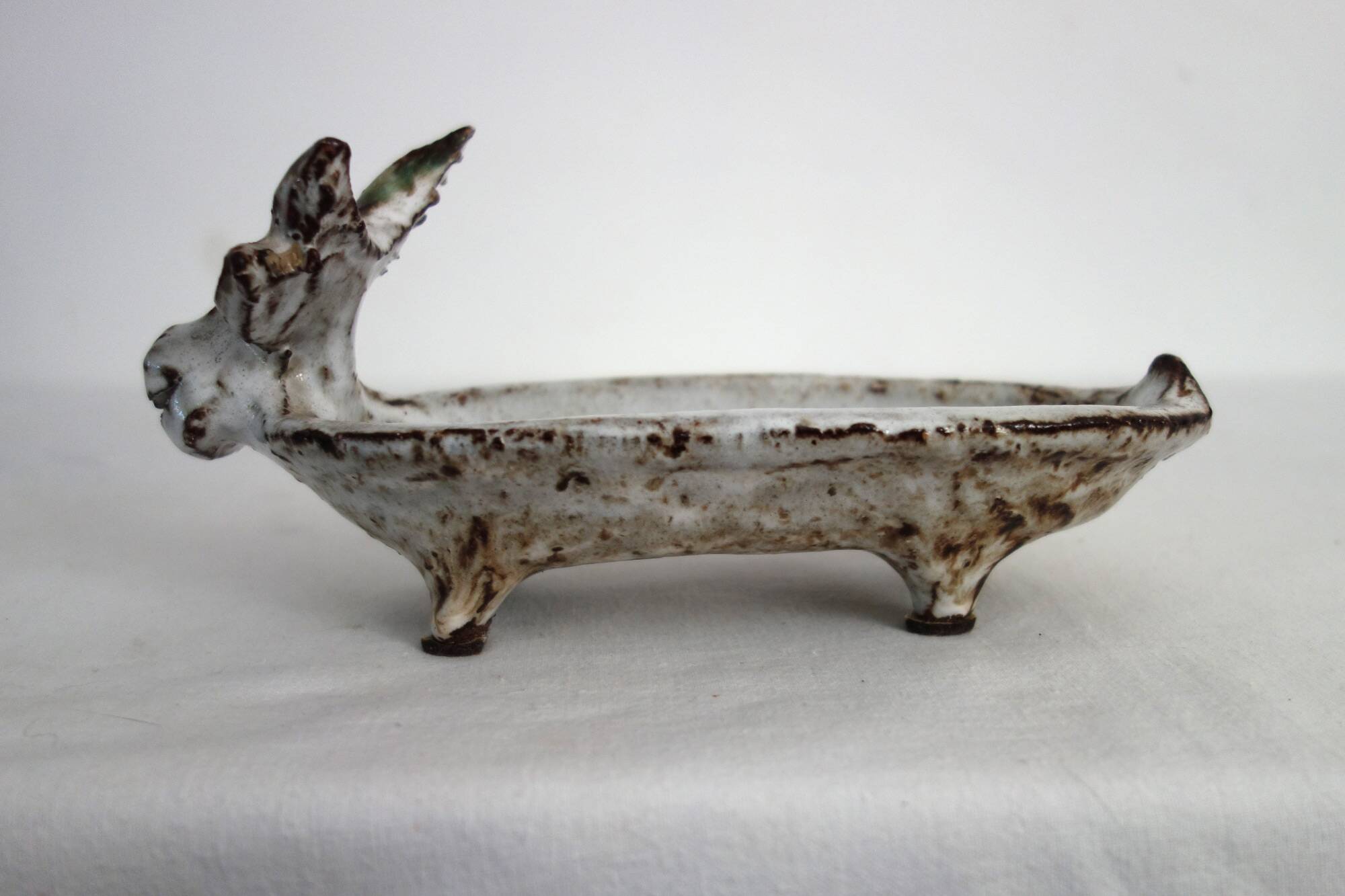 Zoomorphic ceramic pocket emptier by Albert Thiry, 1960