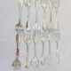 12 silver metal oyster forks