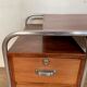 Bureau bauhaus vintage tubulaire annee 1930 en acajou