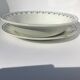 2 Plates Terre de Fer Moulin des Loups Georgette dark green diameter 28cm