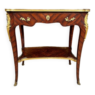 Napoleon III table in rosewood veneer