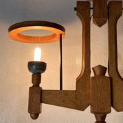 Two-light chandelier by Guillerme and Chambron for "Your House", France 60s.