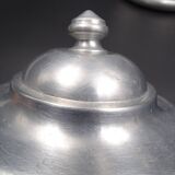 Old aluminum coffee maker -red cove - around 1930