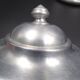 Ancienne cafetière en aluminium - anse rouge - vers 1930