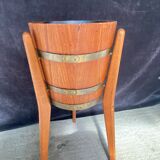 Scandinavian teak plant holder