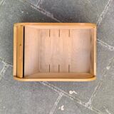 Old wooden filing box with shutter