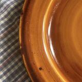 7 Saint Clément flat plates in brown earthenware
