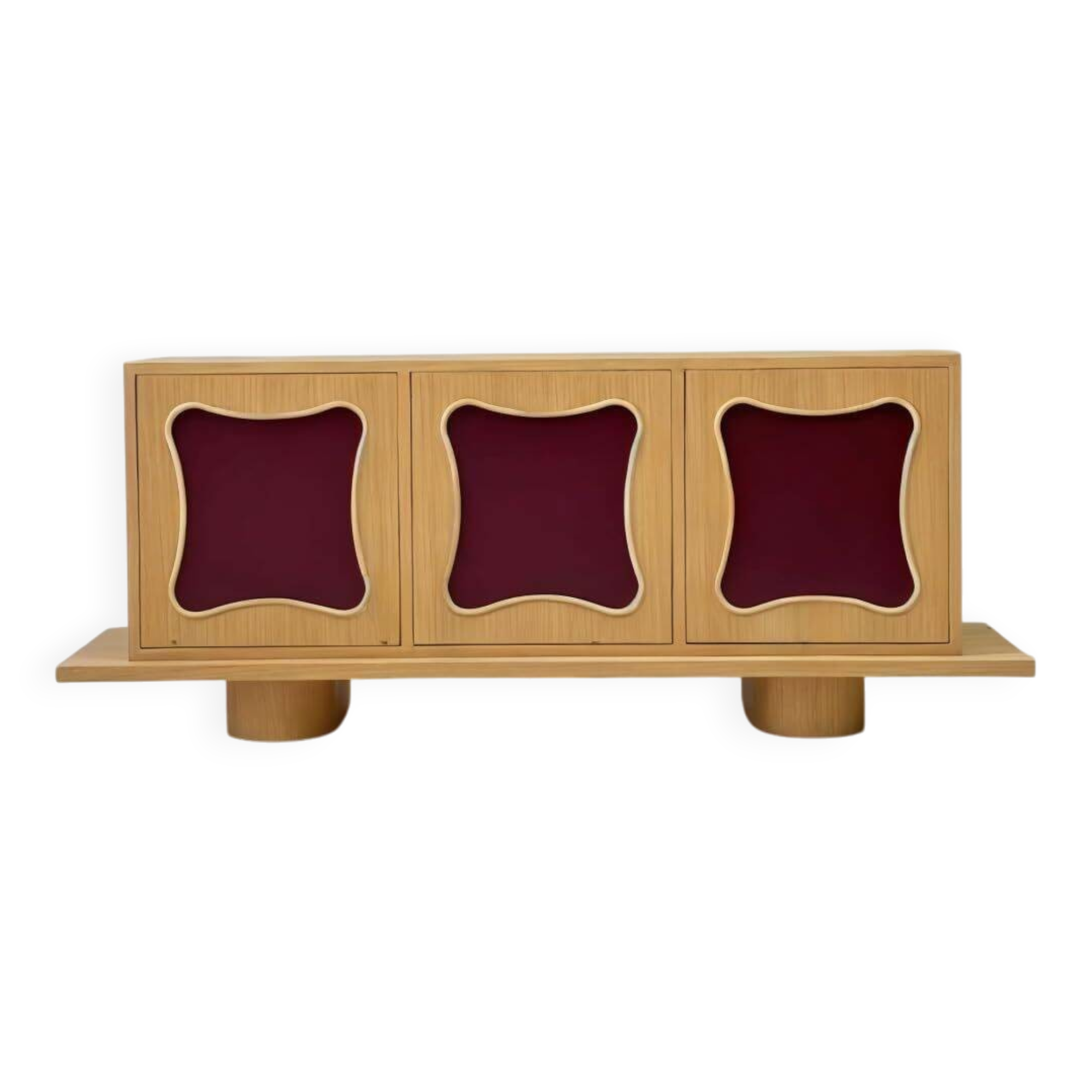 interoknack Retro Vintage Solid Wood Sideboard Cabinet, Designer Entryway S