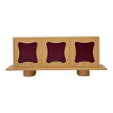 interoknack Retro Vintage Solid Wood Sideboard Cabinet, Designer Entryway S