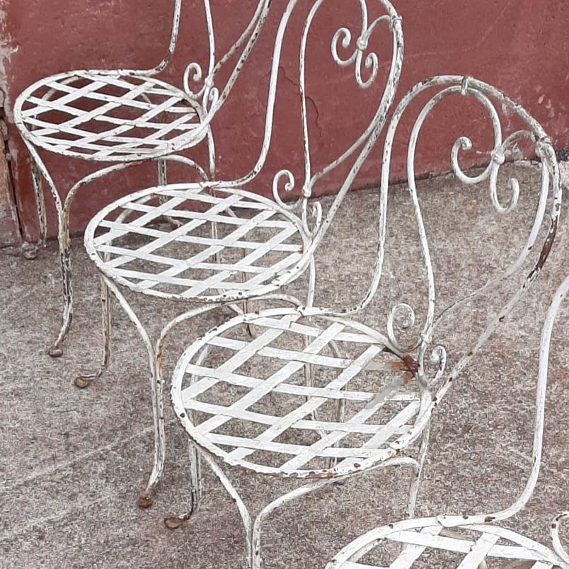 Chaises en fer forgé