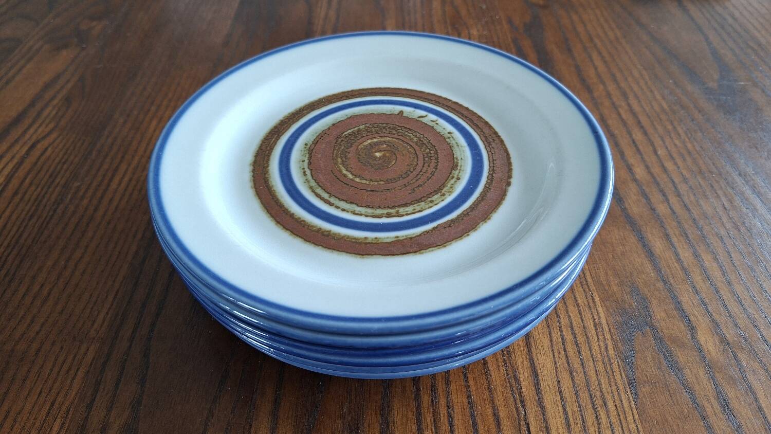 Set of six dessert plates Arabia Finland Peter Winquist