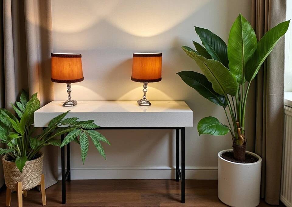 Paire lampes à poser métal argenté flambeaux style Louis XIII Bel état C777