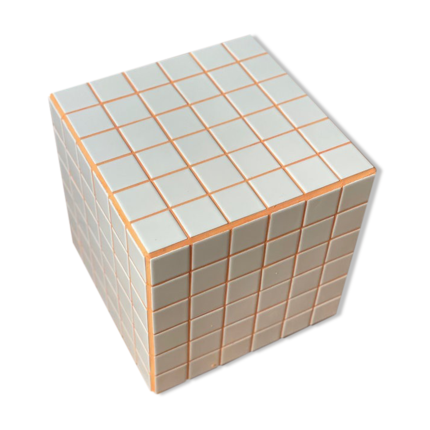 Cube - white/orange