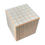 Cube - blanc/orange