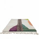 Modern coloured Berber rug