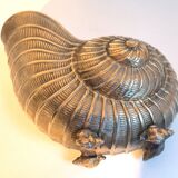 Champagne bucket shell shape Nautilus Giovanni Patrini brass Width 23.3 cm